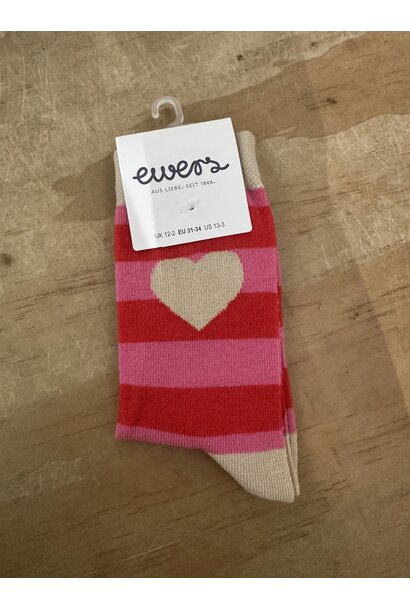 Ewers - Sokken 1707 Heart Red