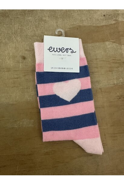 Ewers - Sokken 1125 Heart Blue