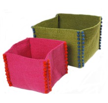 FEEL FELT Basket  30 x 30 cm Pink