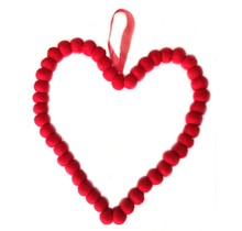 DEKORANDO - Christmas decoration  - Red - Heart 20cm