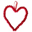 Dekorando DEKORANDO - christmas decoration | heart 20 cm | Red