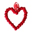 DEKORANDO - christmas decoration | heart 15 cm | Red