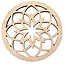 DEKORANDO - Plywood | coaster | Ornament Natural - 11cm