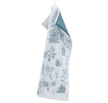 VINTERSTUGA kitchen towel white-petroleum - 46x70