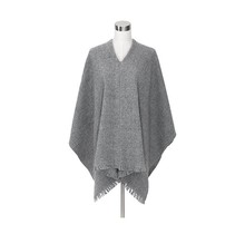 CORONA UNI - Poncho - Hellgrau - 125x75