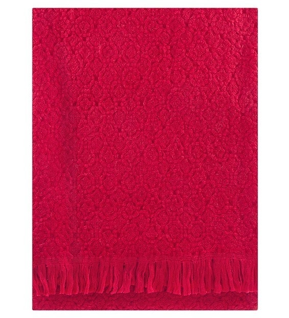 CORONA UNI - Wool Blanket - Red - 130x170