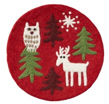 CHRISTMAS FOREST - Pot holder - Round - 21cm