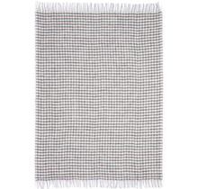 RO - Couverture en laine - 110x170 - Gris / Blanc