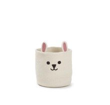 SMALL RABBIT, felt basket - White - 23x20