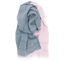 TSAVO scarf pink-petroleum - 70x200