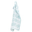 SADE - Serviette de bain et de plage - blanc / turquoise - 95x180