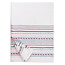 Lapuan Kankurit (FI) WATAMU - Tablecloth / Summer Blanket - Linen - grey/bordeaux - 150x260
