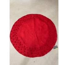 DEKORANDO Sapin de Noël, dessous tapis, 108cm rond