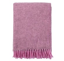 GOTLAND - wool throw - Pink - 130x200