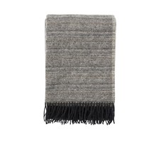 ALASKA - wool throw - black - 130x200