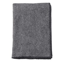 NOVA  - wool throw - Stone grey - 130x200