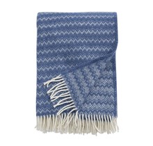 SUMMIT - wool throw - blue - 130x200