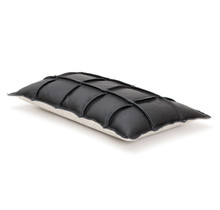 Väre - cushion, black leather, felt back - 37x60