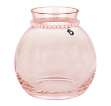 KUPLA BIG VASE - Vase en verre - Rose - 20x22cm