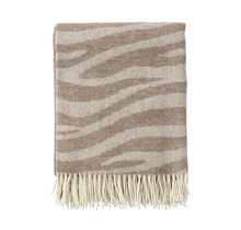 SAVANNAH - Premium wool throw - brown - 130x200