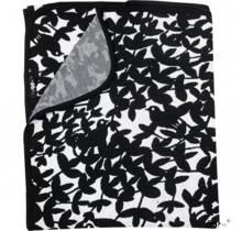 NIGHTINGALE - biokatoenen plaid - zwart - 145x180