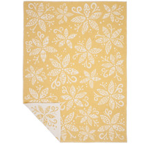BLOM - Woolen Blanket - 130x180 - Yellow