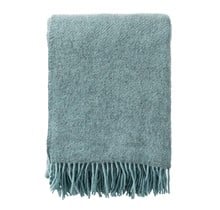 GOTLAND - wool throw - turquoise - 130x200