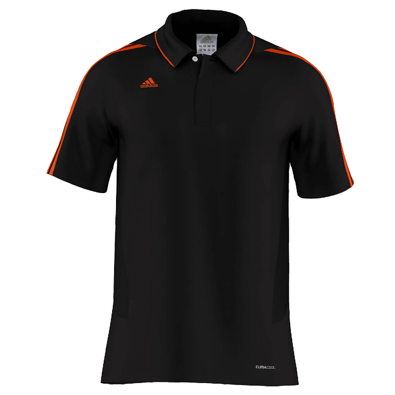 Adidas adidas MiTeam Team Polo Men Zwart/Oranje Extra Small Adidas adidas MiTeam Team Polo Men Zwart/Oranje Extra Small