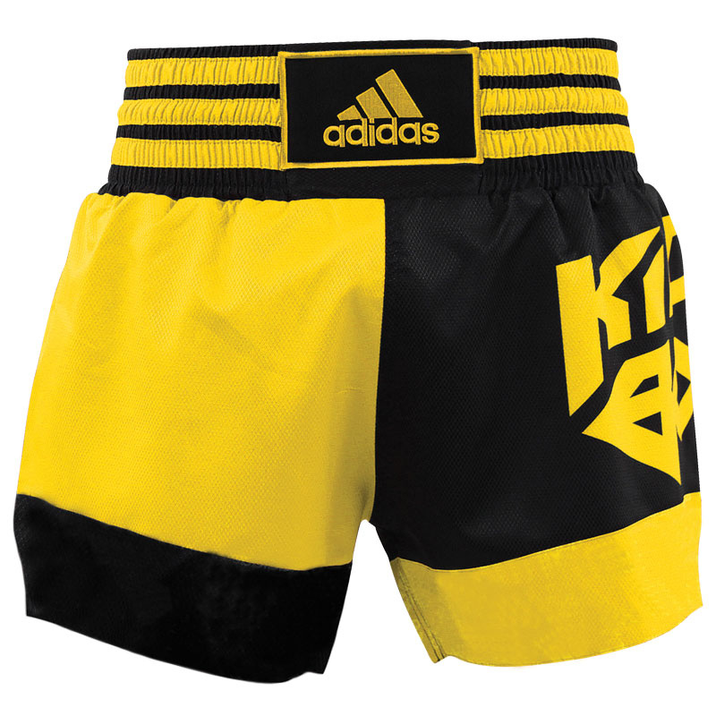 Adidas adidas Kickboksshort SKB02 Zwart/Shock Yellow Adidas adidas Kickboksshort SKB02 Zwart/Shock Yellow