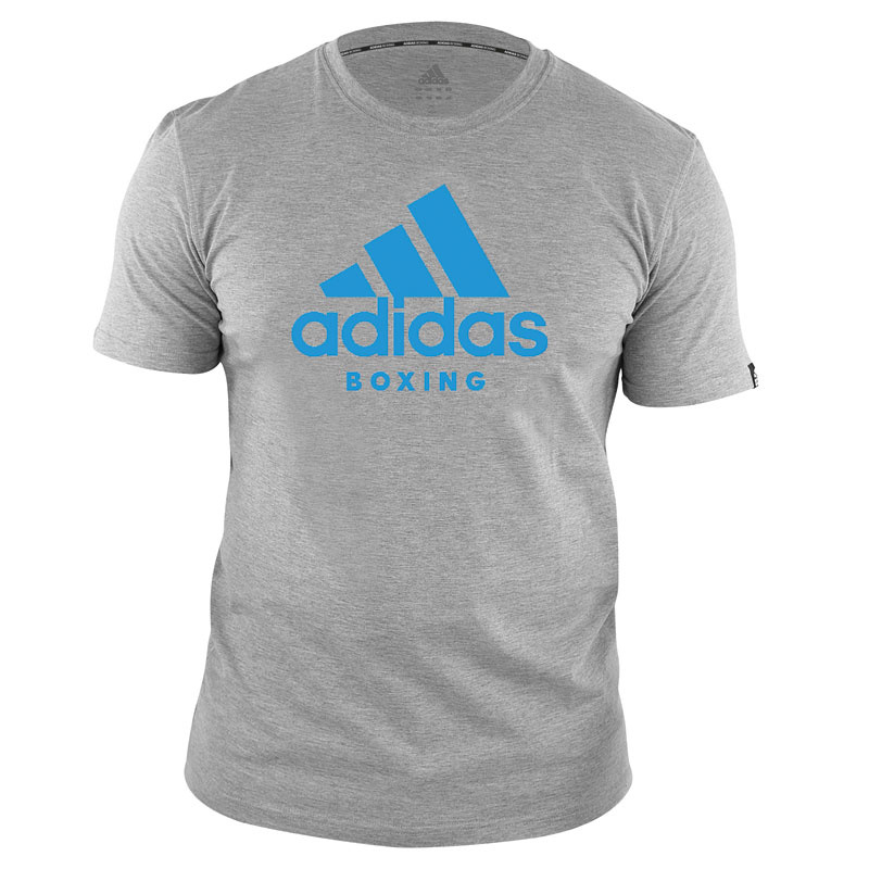 Adidas adidas T-Shirt Boxing Community Grijs/Blauw Adidas adidas T-Shirt Boxing Community Grijs/Blauw