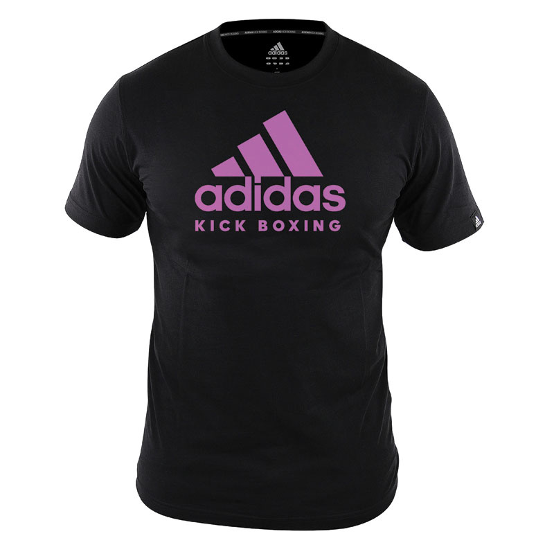 Adidas adidas T-Shirt Kickboxing Community Dames Zwart/Roze Adidas adidas T-Shirt Kickboxing Community Dames Zwart/Roze