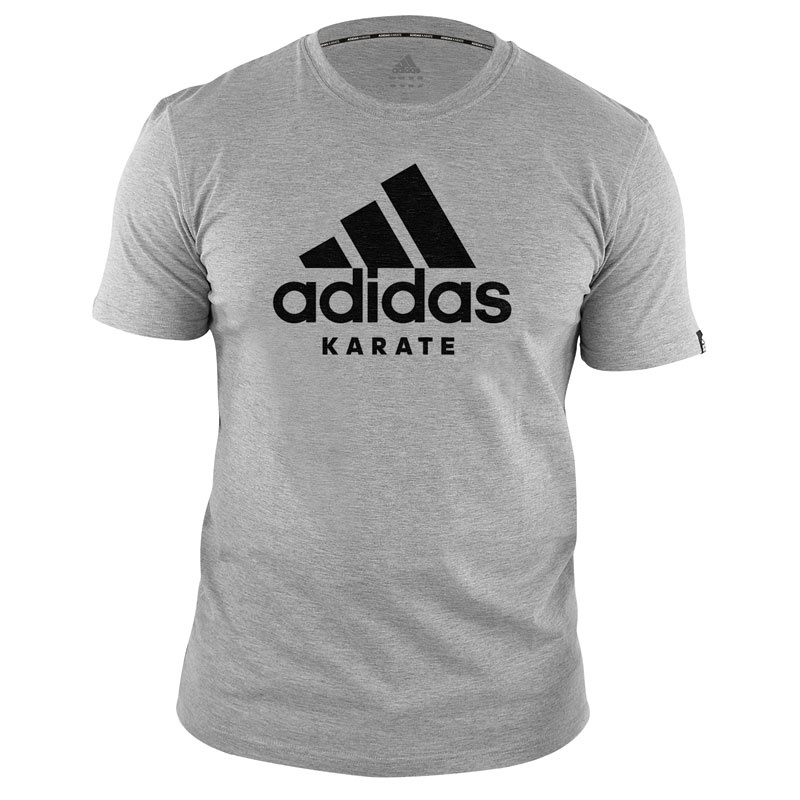 Adidas adidas T-Shirt Karate Community Grijs/Zwart Adidas adidas T-Shirt Karate Community Grijs/Zwart