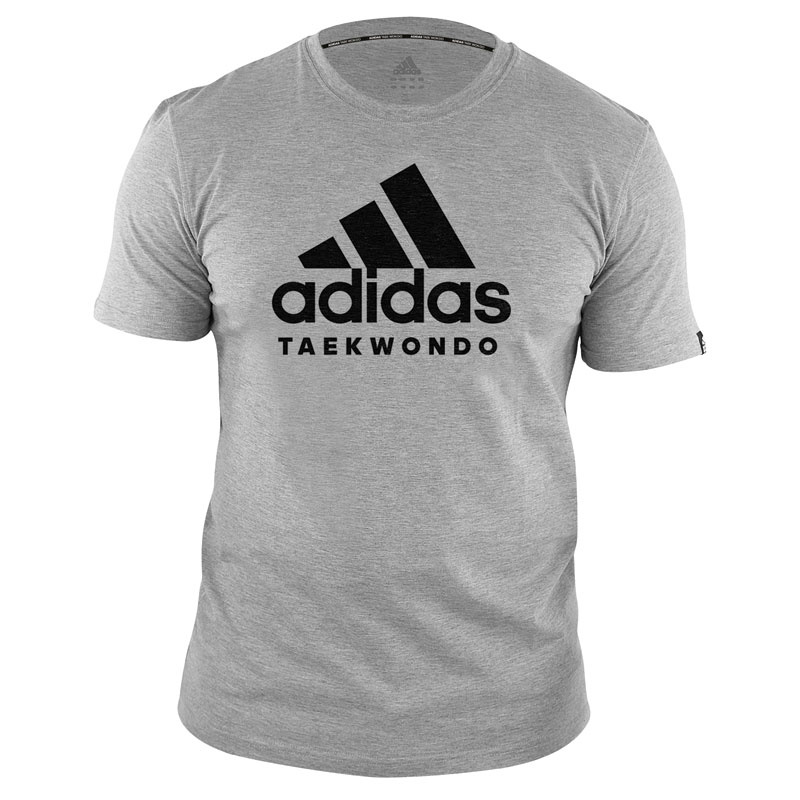 Adidas adidas T-Shirt TaekWondo Community Grijs/Zwart Adidas adidas T-Shirt TaekWondo Community Grijs/Zwart