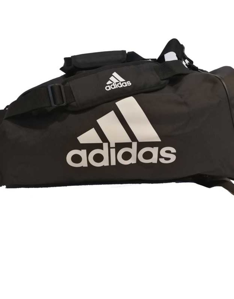 Adidas adidas Training Sporttas Polyester 2 in 1 Zwart/Wit Medium