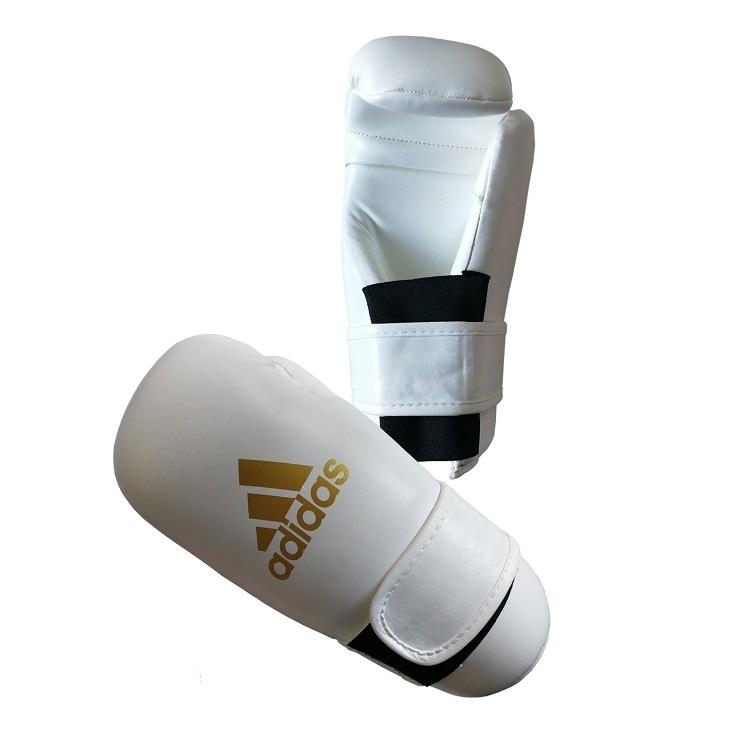 Adidas adidas Semi Contact Handschoenen Wit/Goud Adidas adidas Semi Contact Handschoenen Wit/Goud