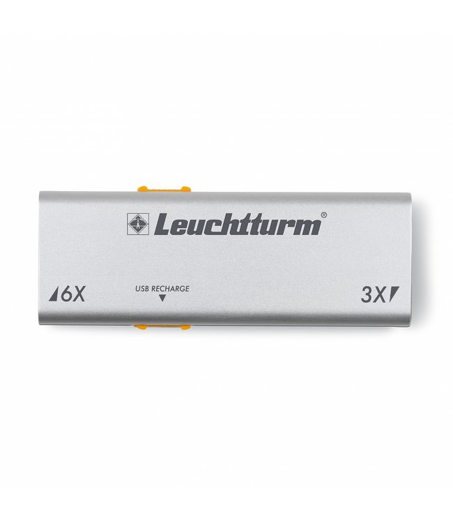 Uitschuifbare Led-Loep Duplex / 3 en 6-Voudige Vergroting / Oplaadbaar