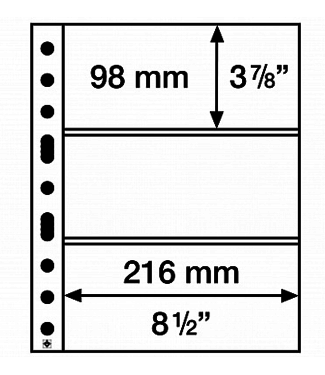 Leuchtturm (Lighthouse) Plastic Pocket Sheets Grande / 3-Way Division