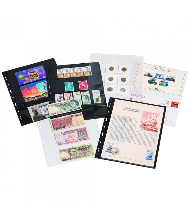 Plastic Pocket Sheets Grande 4-Way Division Horizontal