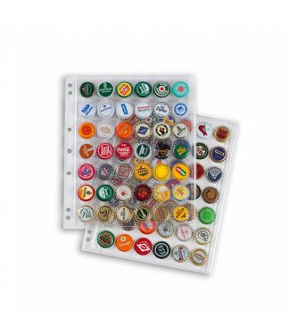 Leuchtturm (Lighthouse) Plastic Sheets Compart For 42 Bottle Caps / Champagne Caps Transparent