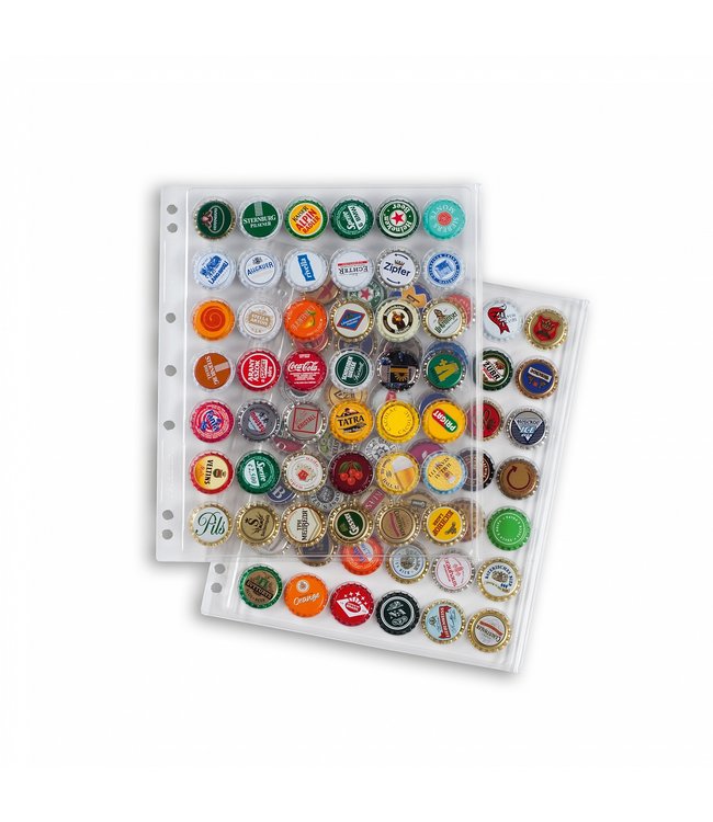 Kunststoffhüllen Compart Für  42 Kronkorken / Champagner-Deckel / Klarsichtig