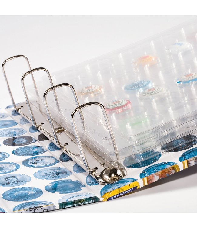 Plastic Sheets Compart For 42 Bottle Caps / Champagne Caps Transparent