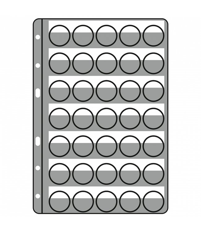 Bladen Compart Voor 35 Kroonkurken / Champagne Caps / Transparant