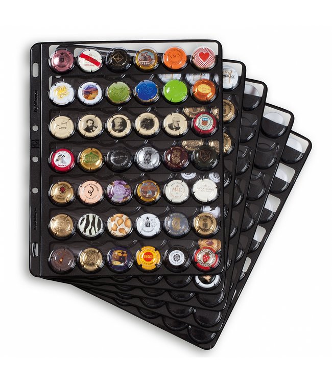 Champagne Caps Album Grande / With 5 Sheets For 210 Caps