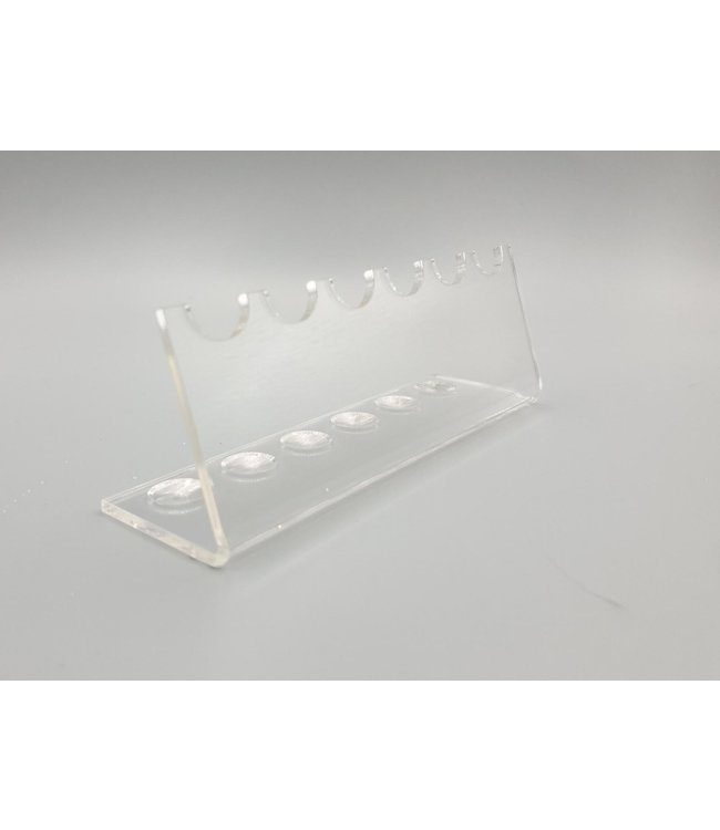 Acryl Ständer Für 6 Stifte / Teelöffel / Patronenhülsen (Klein)