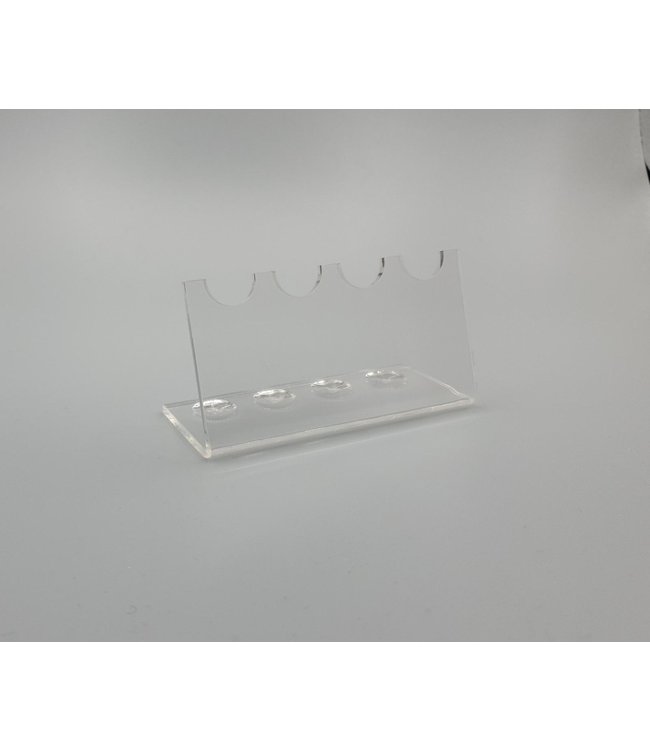 Acryl Standaard Voor 4 Pennen / Theelepels / Hulzen (Klein)