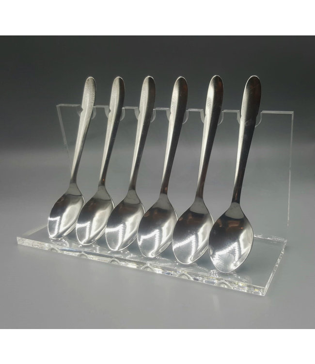 Acryl Standaard Voor 6 Pennen / Theelepels / Hulzen