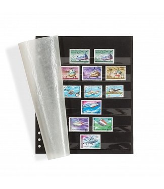 Leuchtturm (Lighthouse) Omega Insert Stock Sheets / Black Carton With 6 Clear Strips