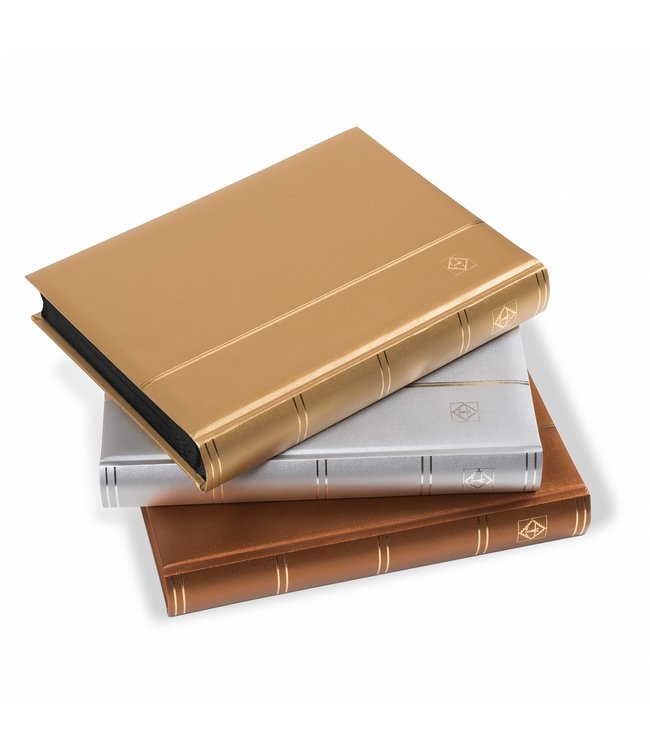 Stockbook Comfort / 64 Black Pages / Metallic Edition