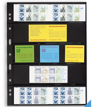 Leuchtturm (Lighthouse) Grande Insert Stock Sheets / Black / With 6 Clear Strips