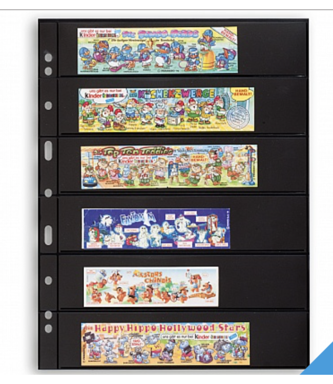 Insteekbladen Grande / 6 Stroken Per Blad / Zwart